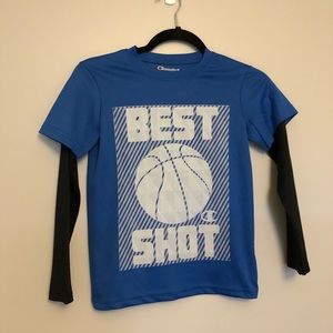 Champion Best Shot Boys Long Sleeve Tee 7/8